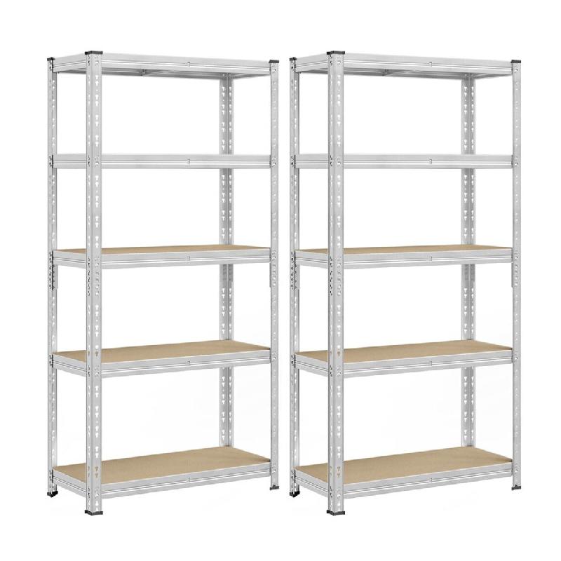 Helloshop26 – Étagère de rangement charge lourde étagère de garage 50 x 100 x 200 cm capacité de charge jusqu&rsquo;à 875 kg montage 12_0005715 – 3000 - Image 1