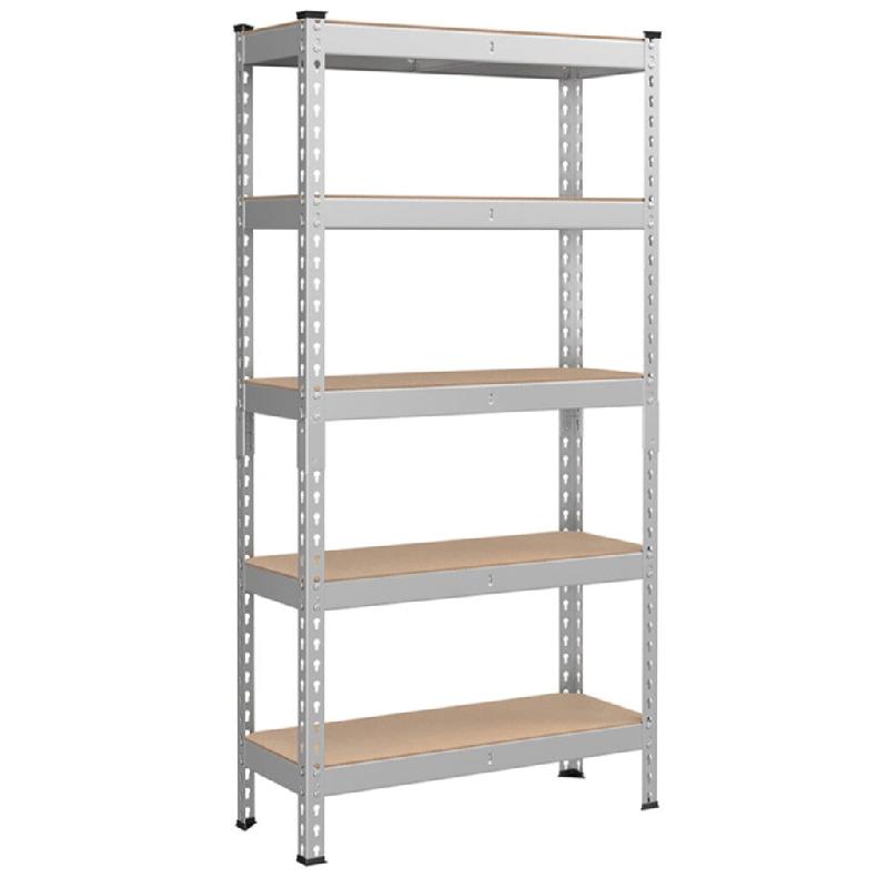 Helloshop26 – Étagère pour charges lourdes étagère de rangement étagère de cuisine 5 niveaux 30 x 75 x 150 cm capacité de charge 875 12_0005788 - Image 1