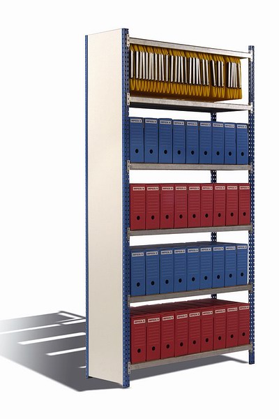 Rayonnage auto stable profilé RAP – tablettes 252 à 702 mm avec dossiers suspendus - Image 2