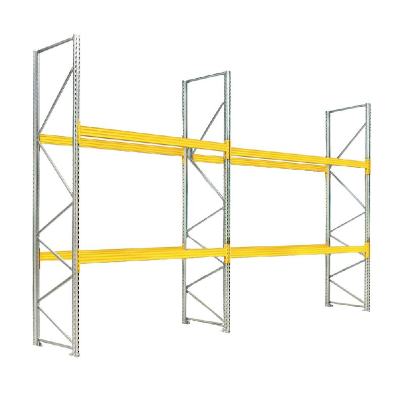 Lot de 2 racks à palette 2 niveaux l.2700 x p.1100 x h.3500 mm palstar – 8800435 1