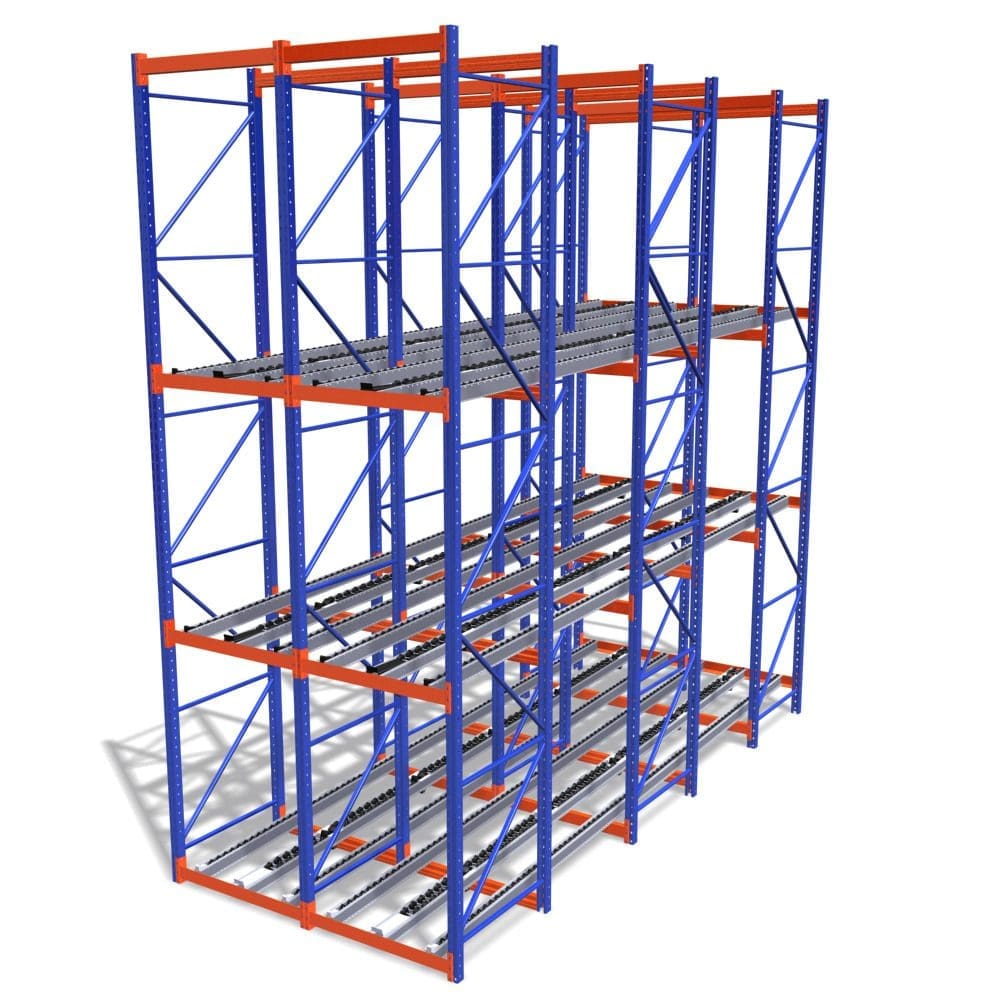 Palettier « Pallet flow » – système FIFO pour entreposage industriel - Image 2