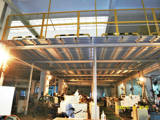 Planchers de mezzanine industriels en acier laminé à froid – 1 à 3 niveaux, 500kg/m², 1.5mm à 2.5mm, bleu, orange ou personnalisé - Image 4