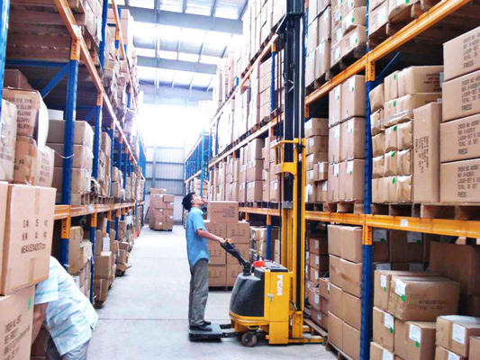 Rayonnage palette sélective en acier 6 niveaux bleu/orange défilement ligne par ligne - Image 4