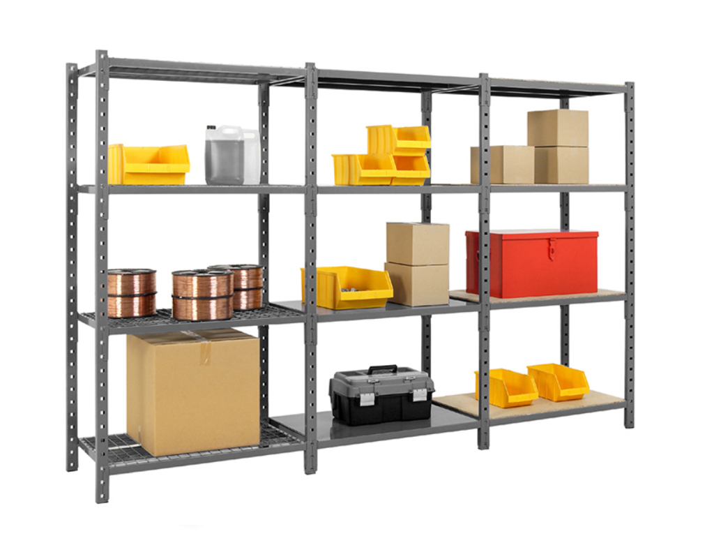 Rayonnage mi-lourd MAVIPAL 50 en acier galvanisé Z275 – stockage de cartons, pneus, tubes et pièces longues - Image 3