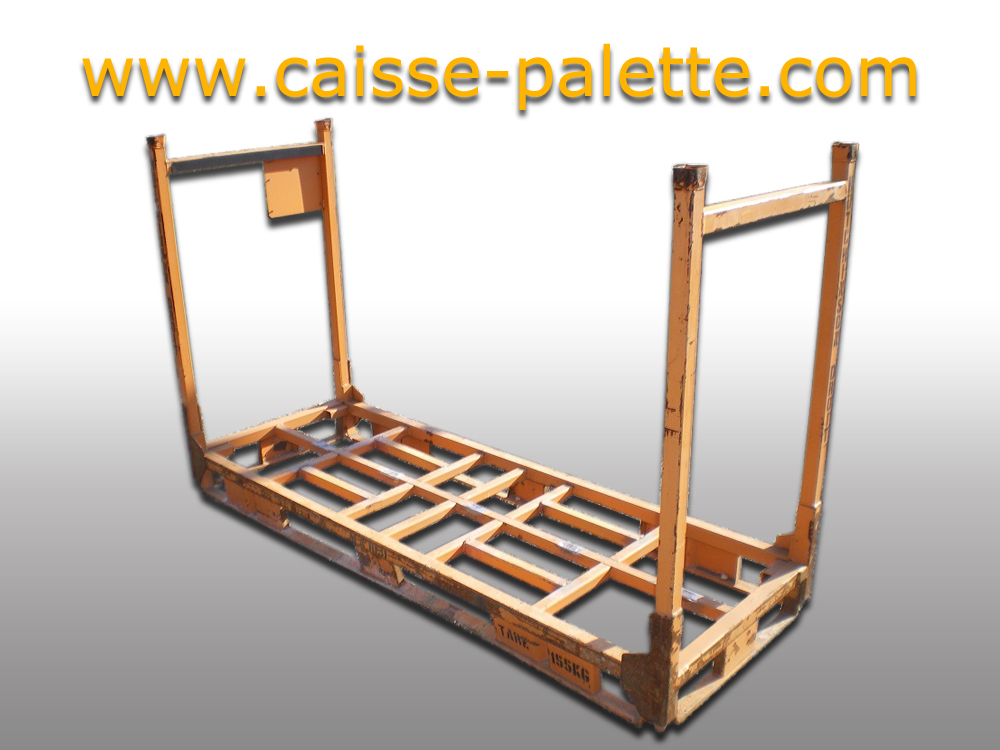 Rack mobile SMI 1031-1033nu – orange et bleu, dimensions extérieur 220 × 80 × 134 cm - Image 1