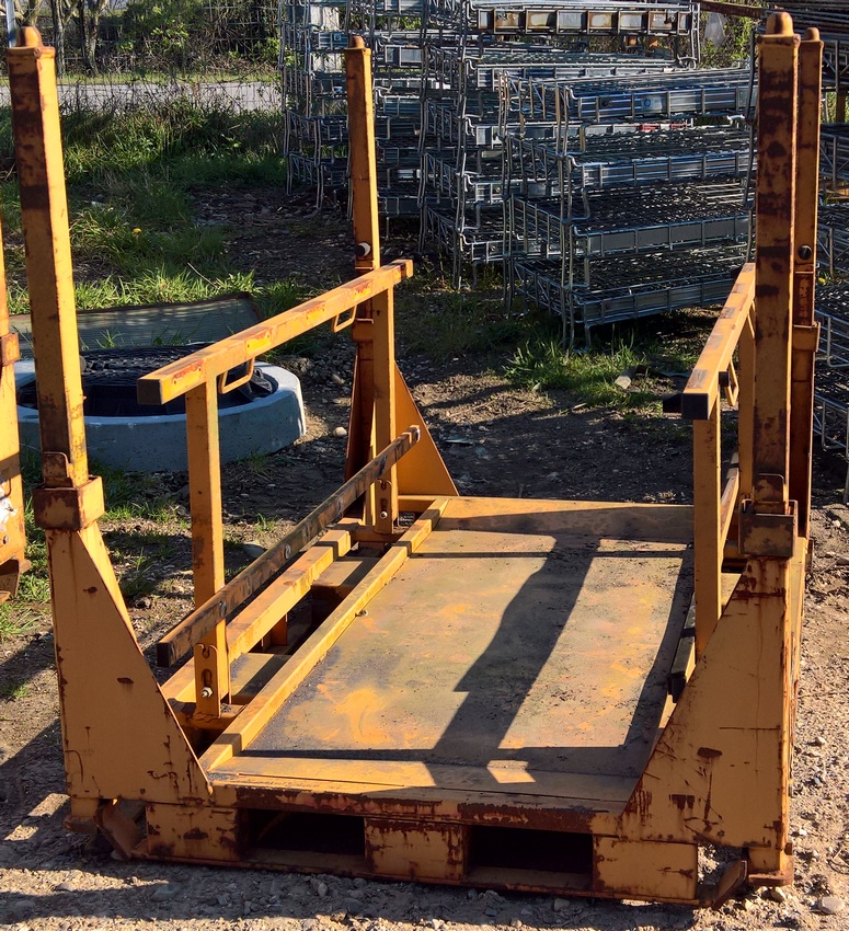 Rack mobile SMI 3116 T1 – Jaune, pliable, 1350 litres, dimensions extérieur 169,8 × 116 × 129,7 cm - Image 2