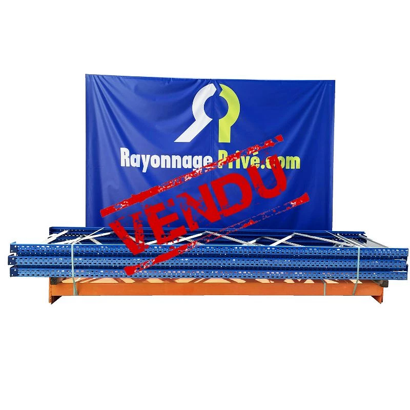 Rack d&rsquo;occasion charge lourde Alser – 5 échelles de 4150x1000mm, 32 lisses de 3600x140mm et 32 goupilles de sécurité - Image 1