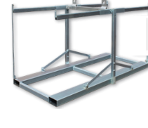 Rack pour 64 barrières de chantier – Réf. PBZFL1MH – avec option réhausse pour rack 128 barrières - Image 1