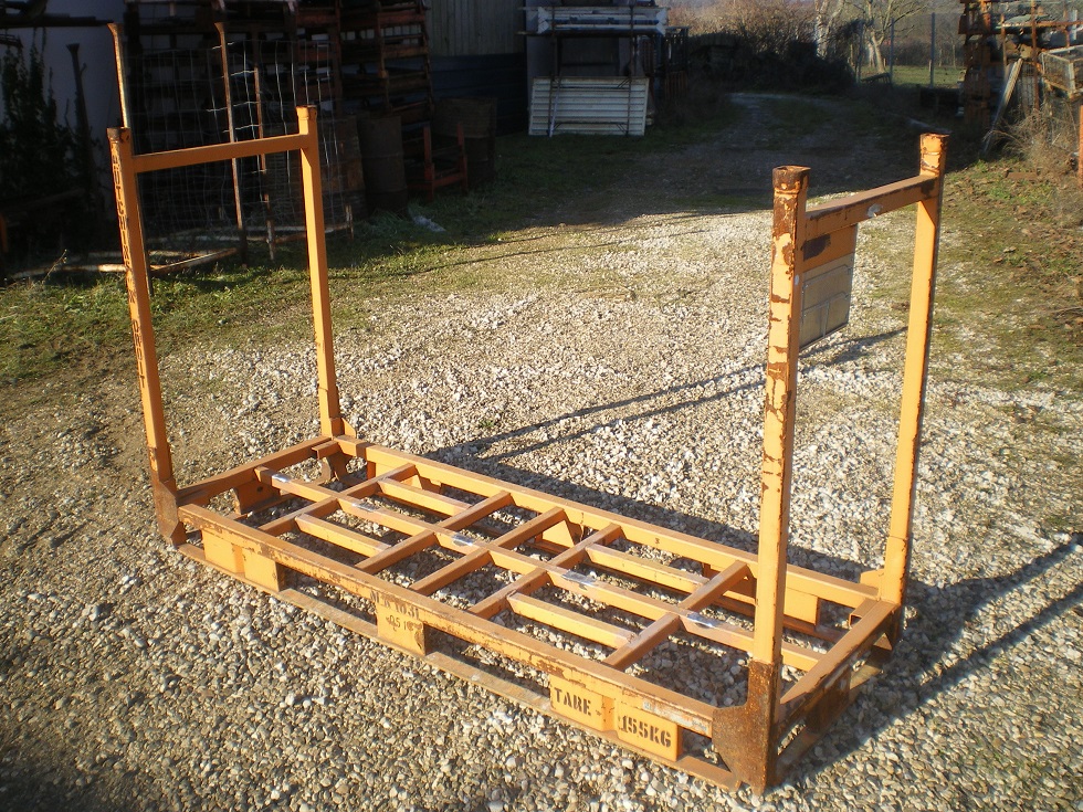 Rack mobile SMI 1031-1033nu – orange et bleu, dimensions extérieur 220 × 80 × 134 cm - Image 3