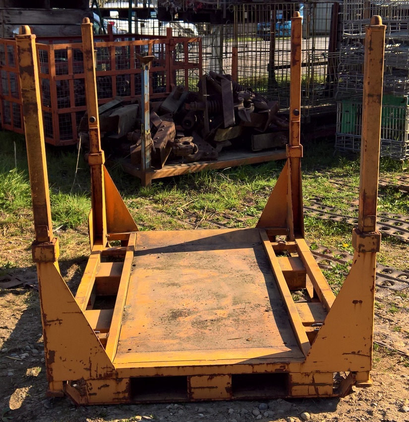 Rack mobile SMI 3116 NU – jaune, 1750 litres, dimensions extérieures 169,8 × 116 × 129,7 cm, pliable - Image 3