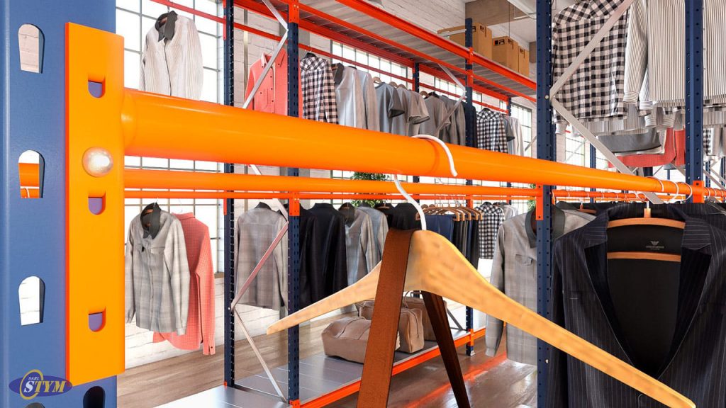 Rayonnage dressing STYM – stockage vêtements suspendus, réglage des niveaux, adaptation à différentes tailles - Image 4