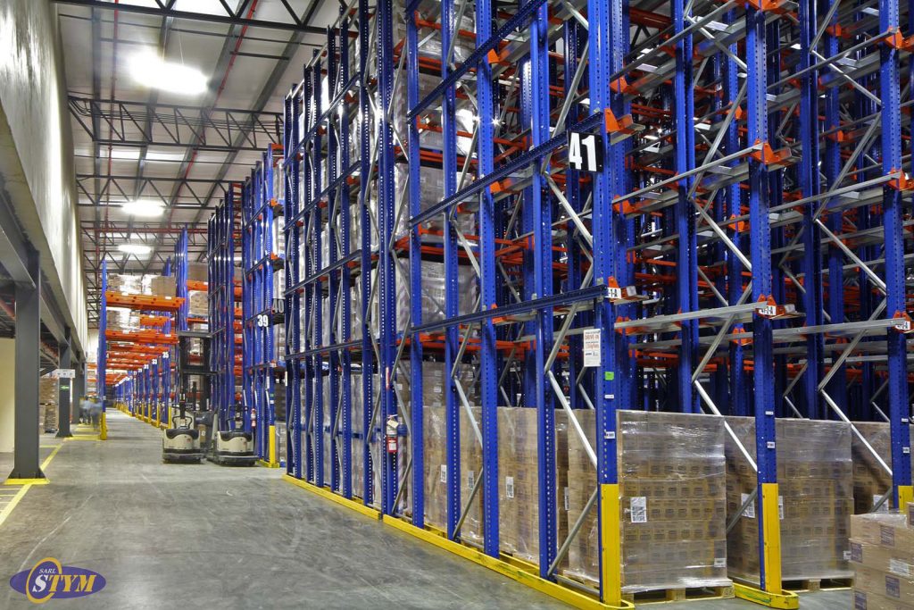 Rayonnage à palettes par accumulation (LIFO) – système haute densité pour stockage optimisé 1