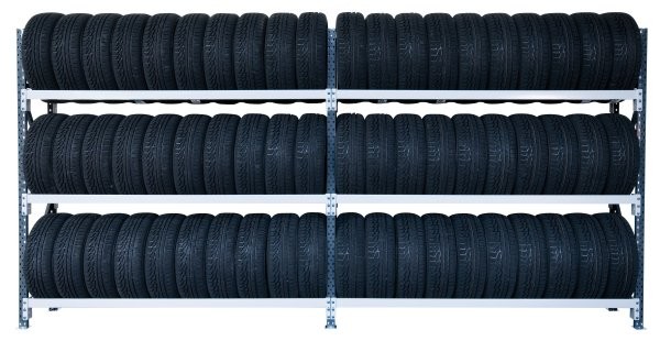 Rayonnage AHCON – Kit simple pour stockage de pneus, robuste, extensible 3 ou 4 niveaux 1