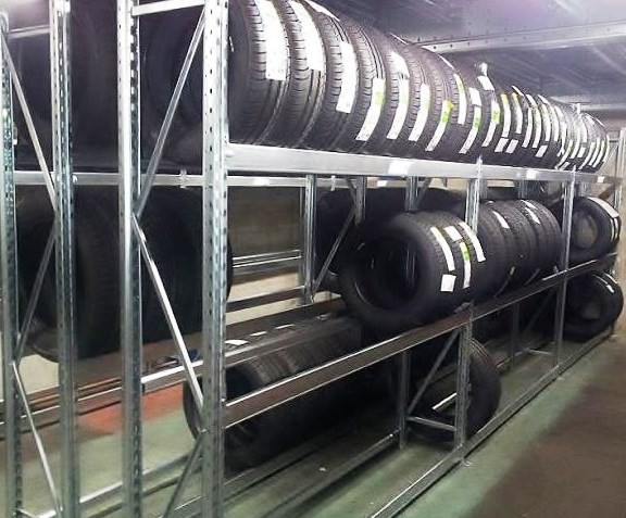 Rayonnage tubulaire économique – 5 niveaux, montants galvanisés Sendzimir 2000 mm, tablette + 40 mm, référence DRADL2000.1000.400.5ZEN – Neuf - Image 1