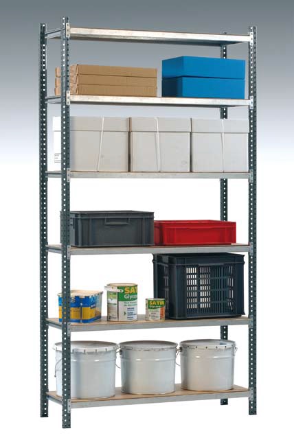 Rayonnage auto-stable profilé R.A.P. – stockage de cartons et dossiers en acier galvanisé - Image 4