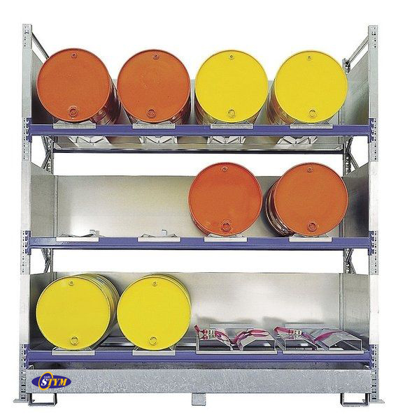 Rayonnage produits chimiques en acier galvanisé ou peint avec bac de rétention - Image 2