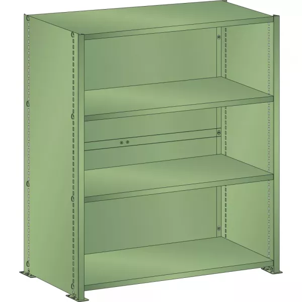 Rayonnage industriel 1000x350x1800mm 80kg – 4 rayons lisses en acier - Image 2