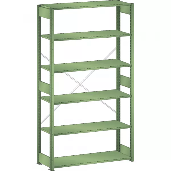 Rayonnage industriel 1300x500x2500mm 220kg – 6 rayons – charge max 2800kg - Image 1