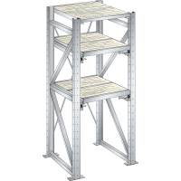 Rayonnage lourd 890x860x2000mm – 2 cadres extensibles, 1 cadre fixe, capacité 9000 kg - Image 2