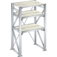 Rayonnage lourd 1290x860x2000mm – 2 cadres extensibles, 1 fixe, charge max 9000kg - Image 3