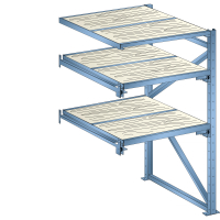 Rayonnage lourd 1290x860x2000mm avec 2 cadres extensibles et 1 cadre fixe - Image 4