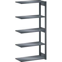 Rayonnage industriel 1000x400x2200mm 220kg – 5 rayons – 2 paires de montants avec 6 entretoises - Image 4