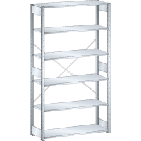 Rayonnage industriel 1300x500x2500mm 220kg – 6 rayons – charge max 2800kg - Image 4