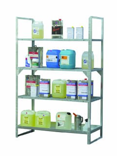 Extension rayonnage acier FLIP prof. 400 mm 5 niveaux – longueur 1000 mm – hauteur 2000 mm - Image 1