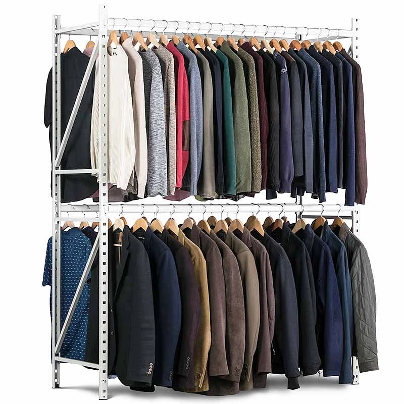 Rayonnage pour vêtements – étagère métallique robuste et modulaire - Image 1