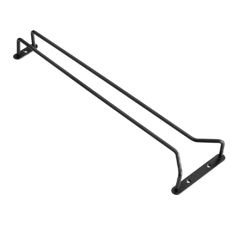 Stalgast Barre à verres, à une rangée, noire, L. 400 mm – BE0813400 - Image 1