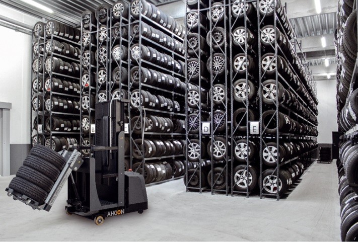 Stockage des roues avec AHCON – Rayonnage modulaire pour pneus et roues 1