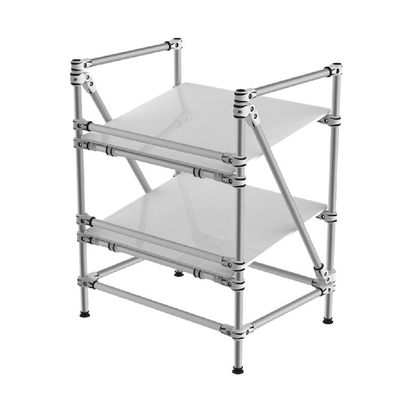 Etagere réglable compacte ergonomique avec rebords - Image 1
