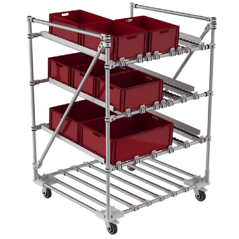 Flow rack mobile pour boites - Image 1