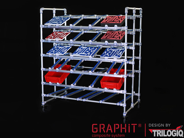 Rayonnage dynamique pour approvisionnement – Supermarché dynamique – Réalisation sur mesure et personnalisable - Image 1