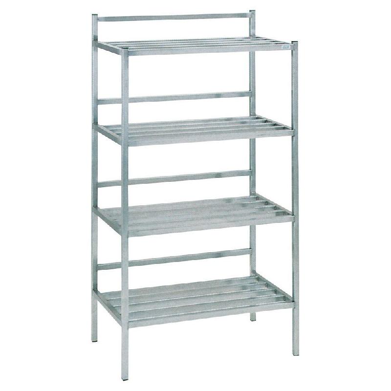 Tournus Equipement Casier à batterie en tubes soudés 4 niveaux longueur 1400 mm – 805705 - Image 1