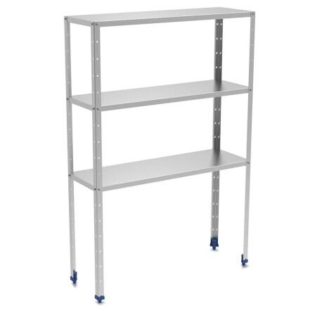 FRICOSMOS Rayonnage modulaire en acier inoxydable. 3 étagères. 1200X400X1750 – ETFRI001-1200400 - Image 1