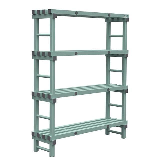 Gastro-Inox Rea Étagère Euro avec 4 étagères en plastique 1600x400x1750mm – GAS-308142 - Image 1