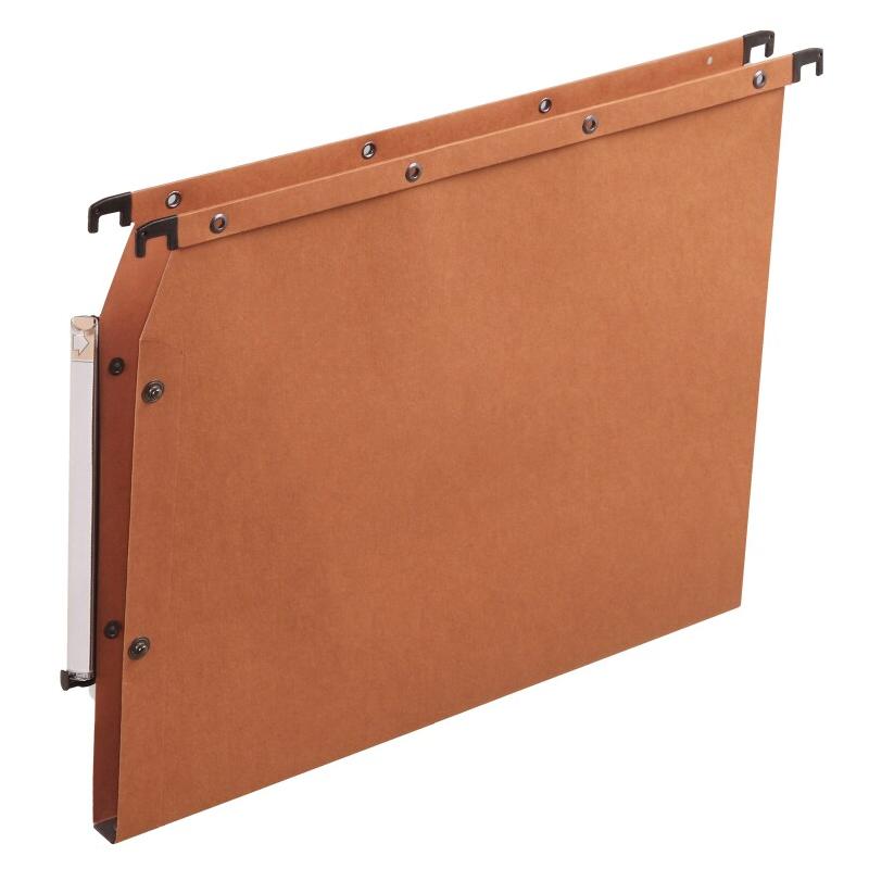 L&rsquo;OBLIQUE 38635 Dossier suspendu Azv Ultimate 02 240 g Armoire Entraxe 330 mm H 275 mm Fond 15 Porte-Étiquette Boîte de 25 Kraft – 3362949904748 - Image 1