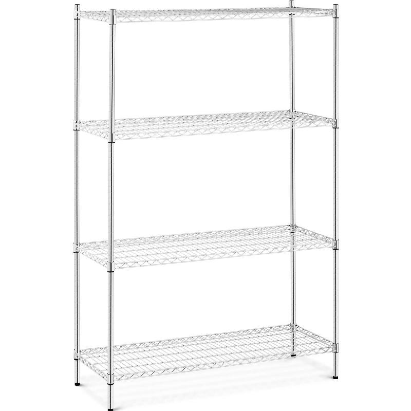 Royal Catering – Royal Catering Étagère Métallique Etagère Modulable De Rangement Charge Lourde en Métal Entrepôt RCMR-1800P46 (120 x 45 x 180 c - Image 1