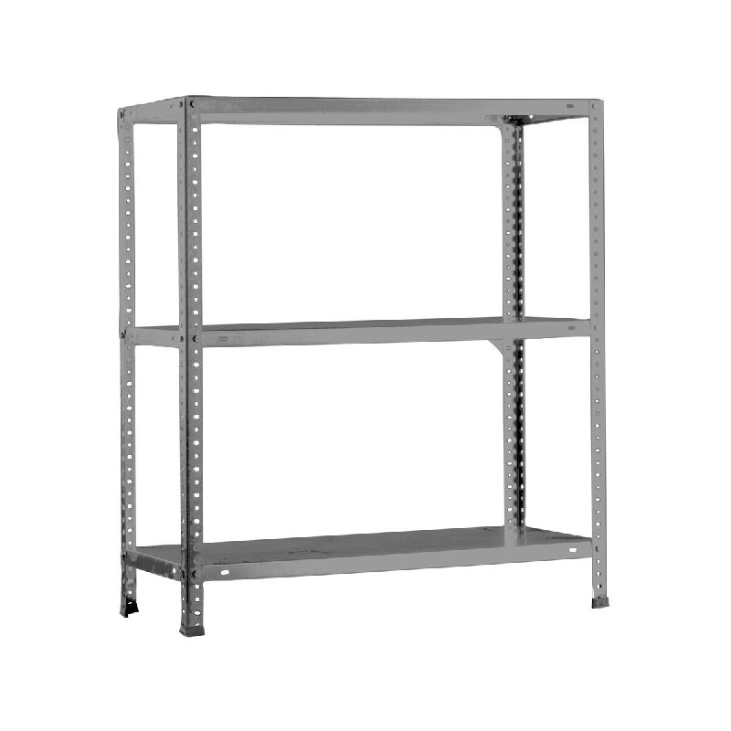 SimonRack Étagère métallique avec vis 1000x800x400 mm, 3 niveaux, point de flexion 75 kg, Gris – Advantage – métal 8425437083839 - Image 1