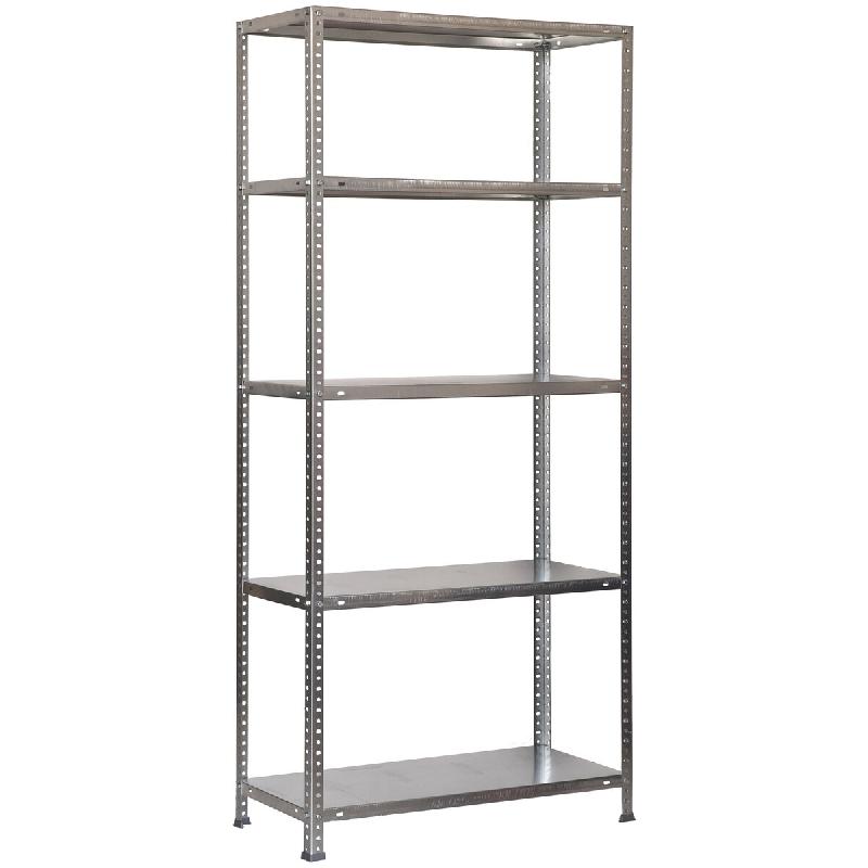 SimonRack Étagère métallique avec vis 1800x800x300 mm, 5 niveaux, point de flexion 100 kg, Galvanisé – Comfort – métal 8425437061202 - Image 1