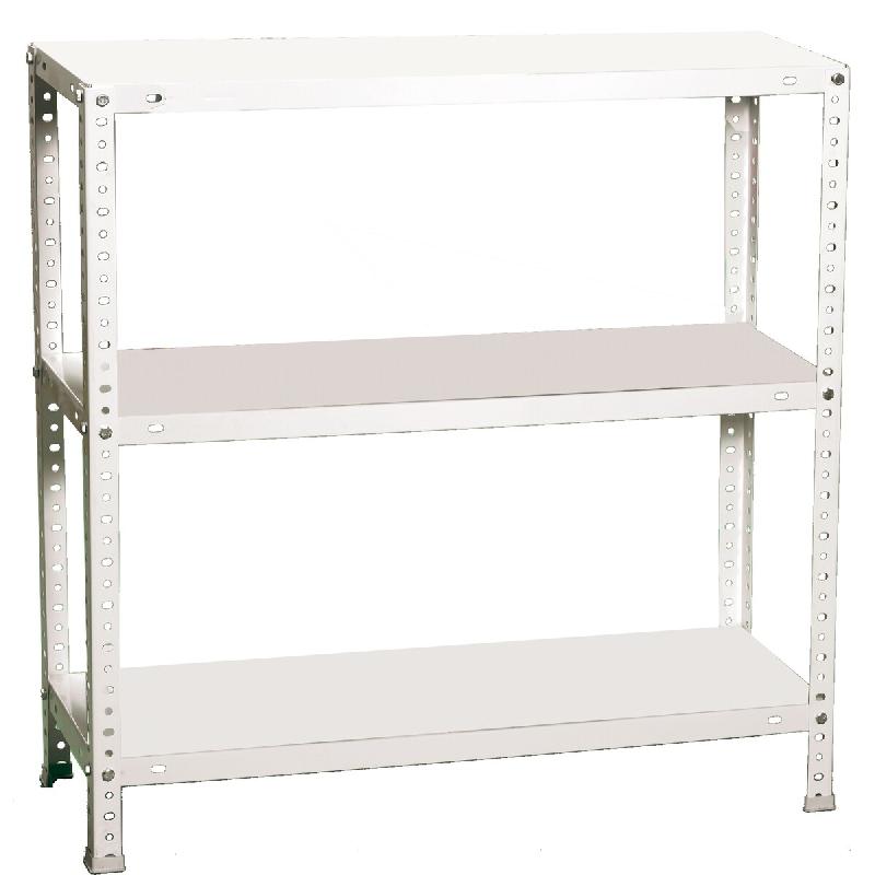 SimonRack Étagère métallique avec vis 900x1100x400 mm, 3 niveaux, point de flexion 75 kg, Blanc – Advantage – métal 8425437084171 - Image 1