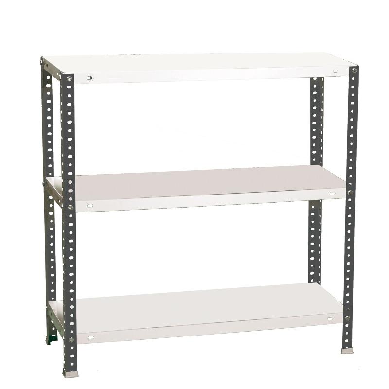 SimonRack Étagère métallique avec vis 900x1100x500 mm, 3 niveaux, point de flexion 90 kg, Anthracite/Blanc – Comfort – métal 8425437096259 - Image 1