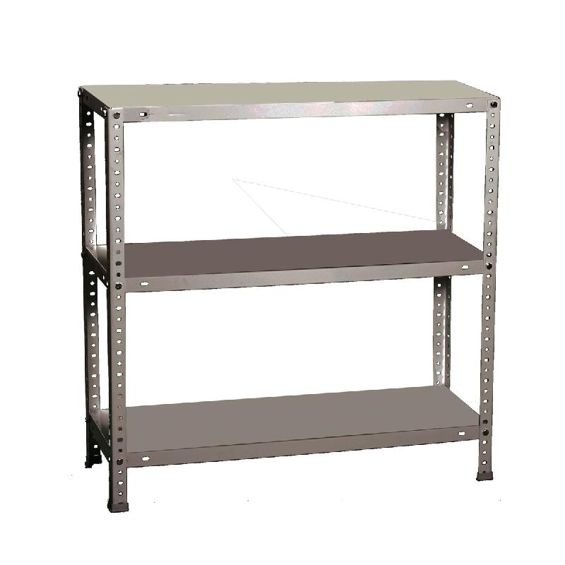 SimonRack Étagère métallique avec vis 900x800x400 mm, 3 niveaux, point de flexion 100 kg, Gris – Comfort – métal 8425437084553 - Image 1