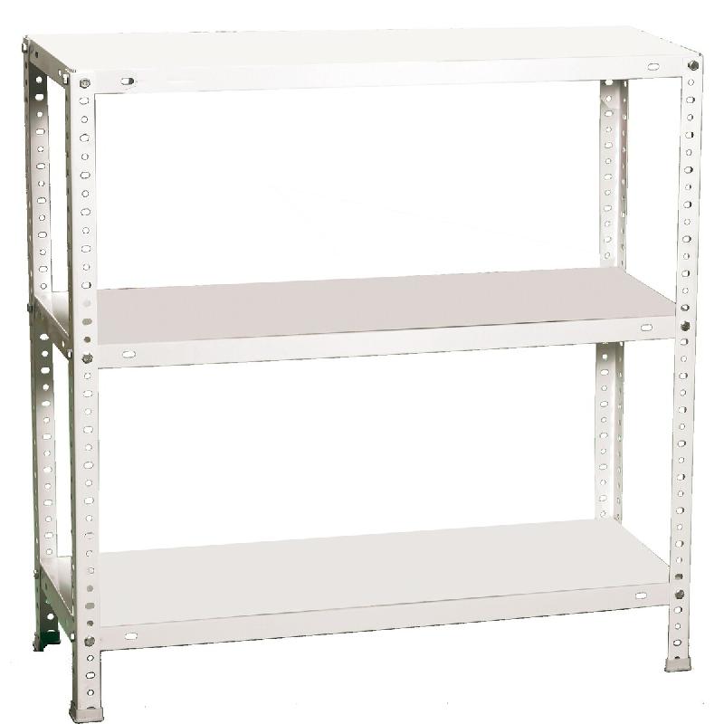SimonRack Étagère métallique avec vis 900x800x400 mm, 3 niveaux, point de flexion 75 kg, Blanc – Advantage – métal 8435104993545 - Image 1