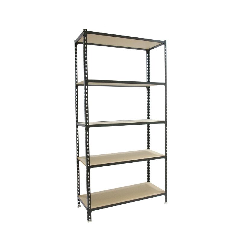 SimonRack Étagère Rangement 2000x1000x500 mm, 5 niveaux, plateaux en bois, charge 150 kg par niveau, Anthracite – Maderclick – métal 8435104962282 - Image 1