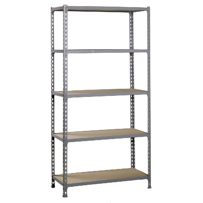 SimonRack Étagère Rangement 2000x1100x300 mm, 5 niveaux, plateaux en bois, charge 200 kg par niveau, Gris – Maderclick – métal 8425437077807 - Image 1