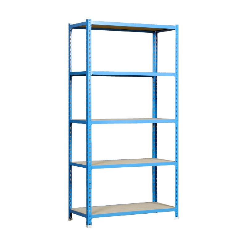 SimonRack Étagère Rangement 2000x1200x300 mm, 5 niveaux, plateaux en bois, charge 200 kg par niveau, Bleu – Maderclick – métal 8425437077463 - Image 1
