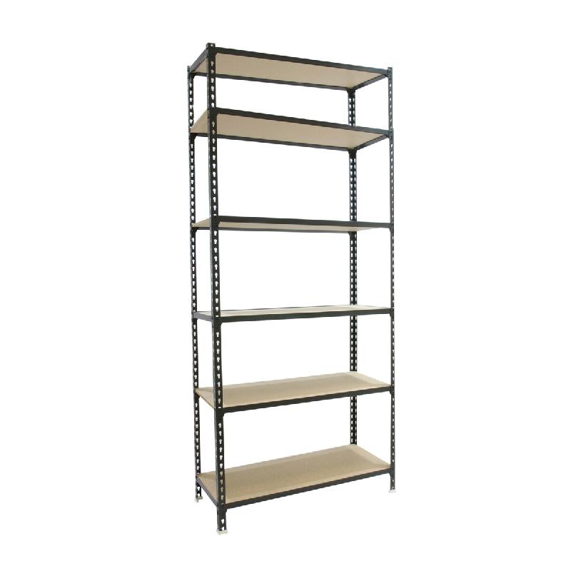 SimonRack Étagère Rangement 2500x1000x500 mm, 6 niveaux, plateaux en bois, charge 150 kg par niveau, Anthracite – Maderclick – métal 8425437099434 - Image 1