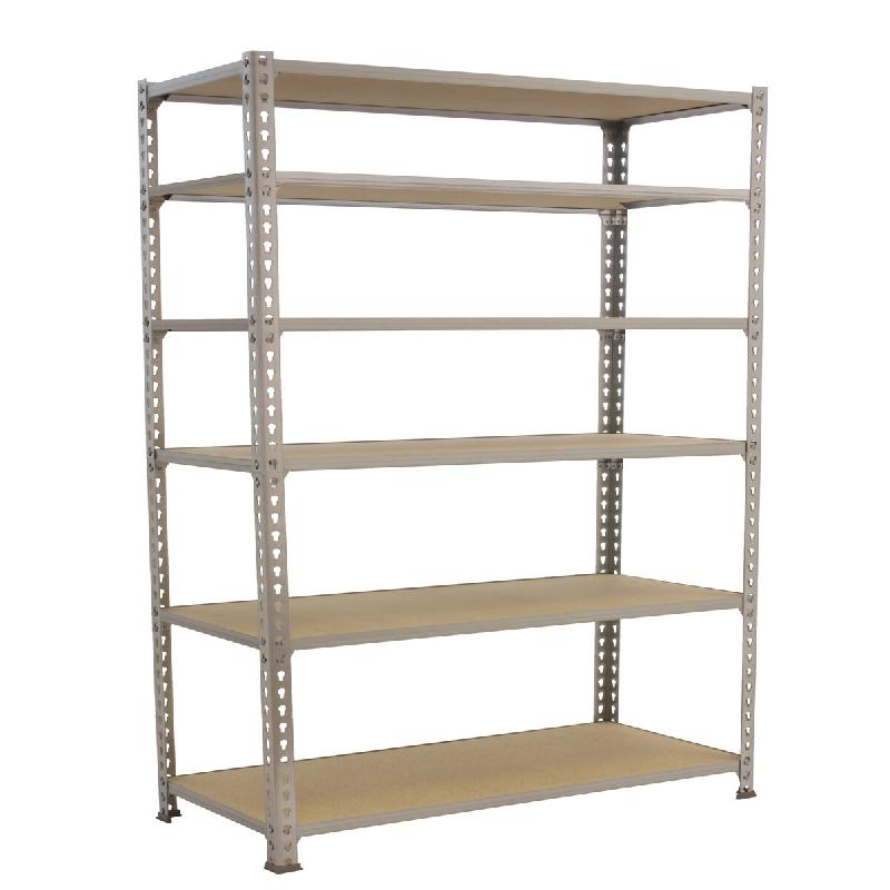 SimonRack Étagère Rangement 2500x1200x400 mm, 6 niveaux, plateaux en bois, charge 200 kg par niveau, Galvanisé – Maderclick – métal 8425437077692 - Image 1
